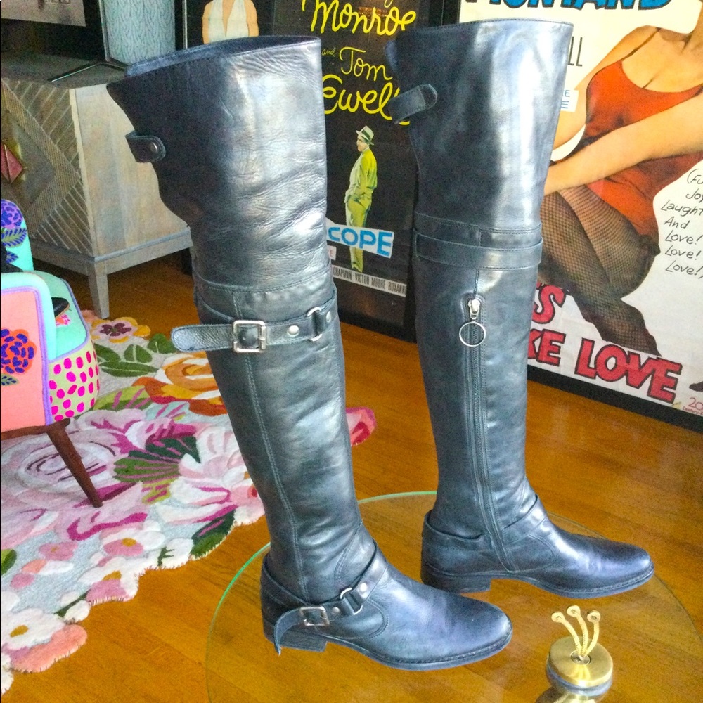 AMAZING Matisse Pirate Over The Knee Leather Boots 6